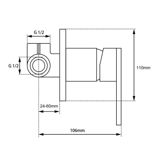 BLAZE Shower Wall Mixer
