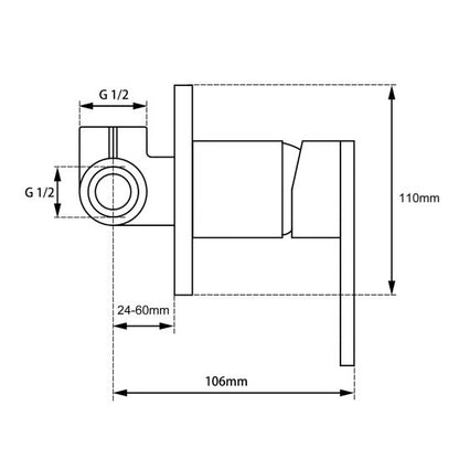 BLAZE Shower Wall Mixer