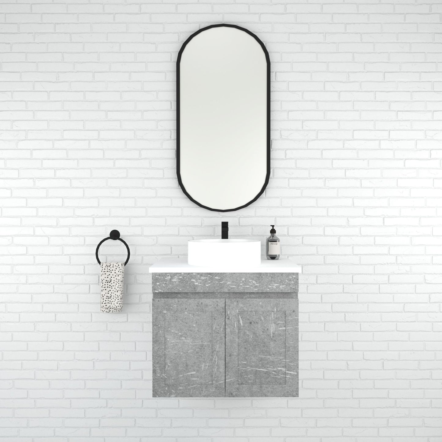 Boston Series - Wall Hung Vanity 600