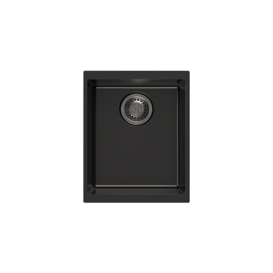 370 x 460 x 200mm Carysil Single Bowl Granite Kitchen/Laundry Sink Top/Flush/Undermount