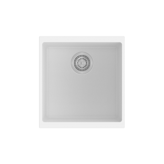 370 x 460 x 200mm Carysil Single Bowl Granite Kitchen/Laundry Sink Top/Flush/Undermount