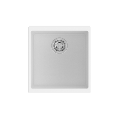 370 x 460 x 200mm Carysil Single Bowl Granite Kitchen/Laundry Sink Top/Flush/Undermount