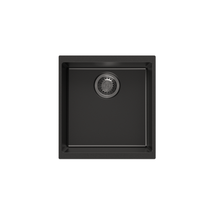 370 x 460 x 200mm Carysil Single Bowl Granite Kitchen/Laundry Sink Top/Flush/Undermount