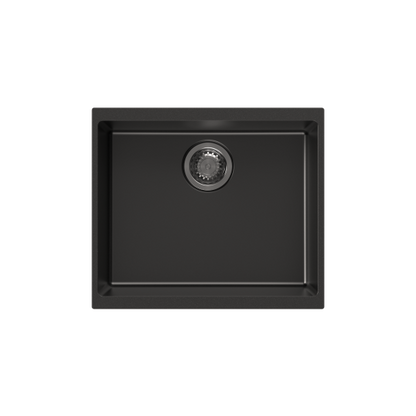 370 x 460 x 200mm Carysil Single Bowl Granite Kitchen/Laundry Sink Top/Flush/Undermount