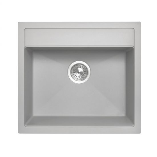 560 x 510 x 200mm Carysil Single Bowl Granite Top/Flush/Under Mount Kitchen/Laundry Sink