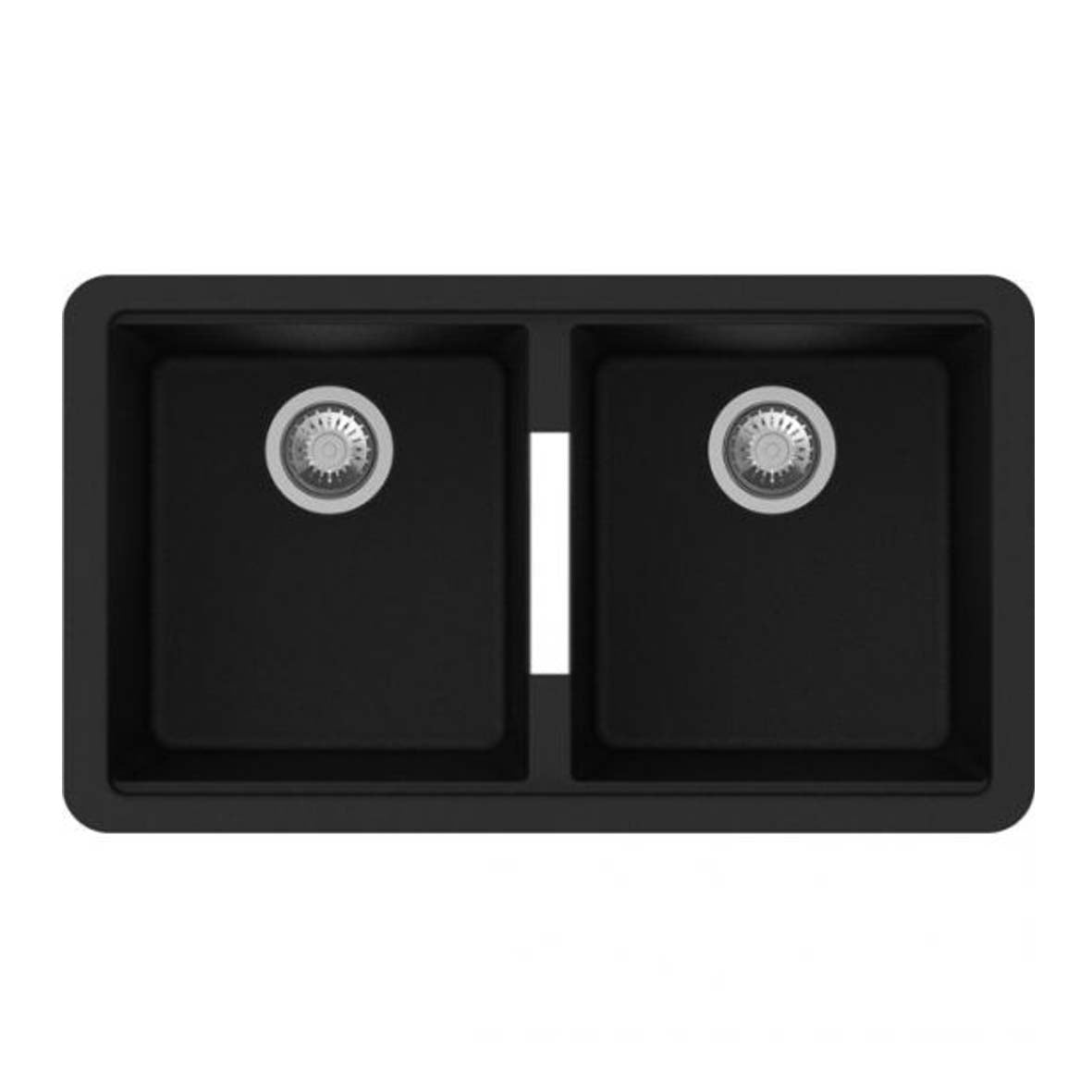 824 x 481 x 241mm Carysil Double Bowls Granite Undermount Kitchen Sink