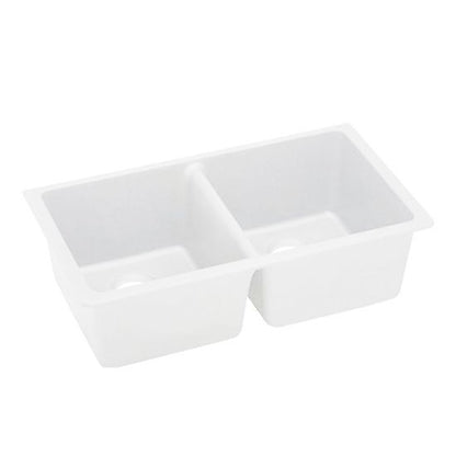 Kitchen Sink Granite Stone Undermount Double Bowls 838*476*241mm