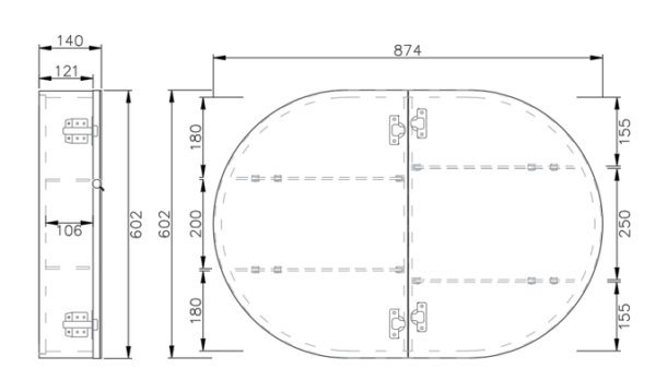 London Mirror Cabinet
