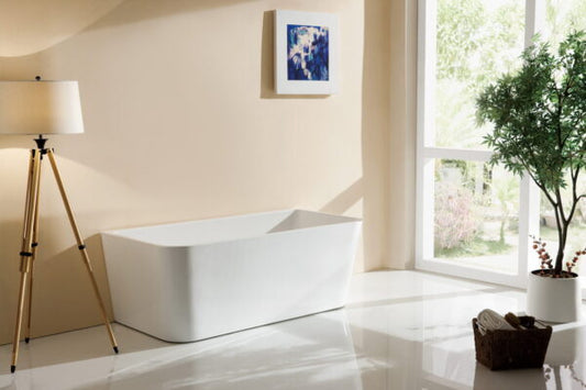 Mandy Back to wall soft square bathtub 1500/1600mm