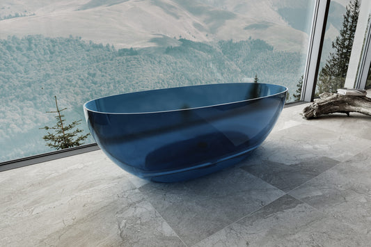 Transparent Noto Oval shape freestanding bathtub 1500/1700mm Custom Colours